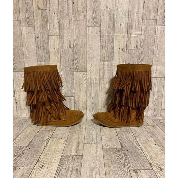 Mudd Brown Suede Fridge Boots Size Toddler 12 - Picture 3 of 6